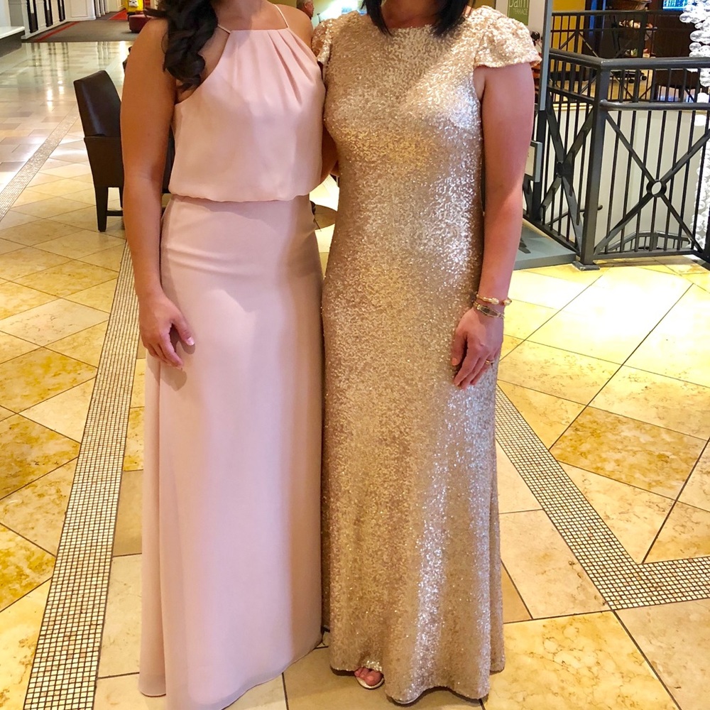 Gold sequin gown